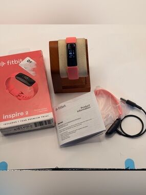 Fitbit Inspire 2 (new, pink, full set)